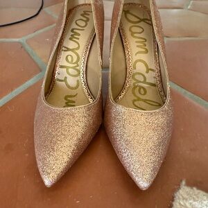 Sam Edelman Women's Sparkling Heels - Rose Gold